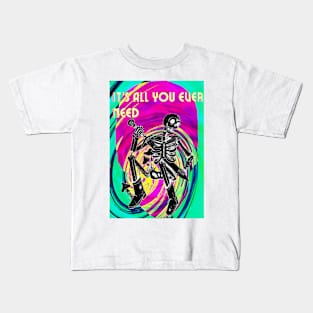 Psychodelic skeleton Kids T-Shirt